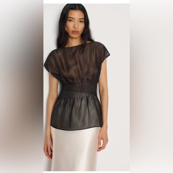 NWT Reformation Yasmin Top Black - Size 8 🖤 - Picture 1 of 4